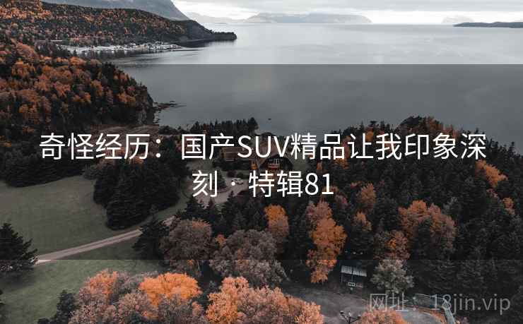 奇怪经历:国产SUV精品让我印象深刻 · 特辑81 奇怪经历:国产SUV精品让我印象深刻 · 特辑81